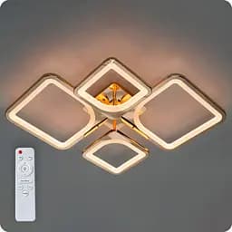 Люстра світлодіодна 517 Dlight з пультом 72Вт Золото (02133)