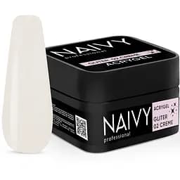Акриловий гель Naivy Professional Gliter №02 Creme 30 мл