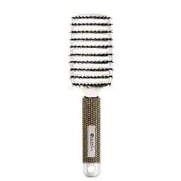 Щітка для волосся масажна продувна Salon Professional з ворсом вигнута 0077B