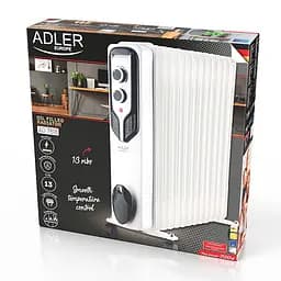 Масляний радіатор Adler AD 7818, 2500 Вт, 13 секцій - мініатюра 7