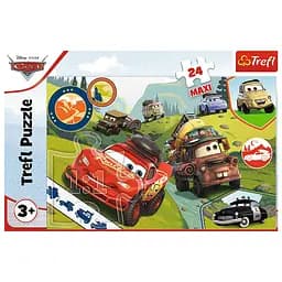Пазли Trefl Весела Подорож Дісней Тачки Maxi 24 елементів (14352) - мініатюра 3