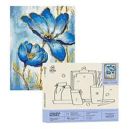 Набір з алмазною мозаїкою "Блакитний вітраж" 40*50 см, IDEA2-CK6524, ТМ "99IDEAS"