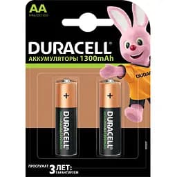 Акумулятори Duracell Rechargeable AA 1300 mAh HR6/DC1500, 2 шт. (736720) - мініатюра 2