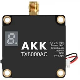 Видеопередатчик (VTX) AKK Ultra Long Range 8W 4.9G-6G 96CH (TX8000AC)