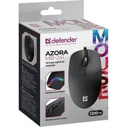Комп'ютерна мишка Defender Azora MB-241 LED USB Black (52241) - мініатюра 5