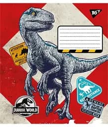 Зошит Yes Jurassic world, 18 аркушів в клітинку (766328)