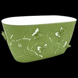 Горшок для цветов Alyaplastik балконный 3D, 4.1 л, темно-зеленый (ALY111d.green)