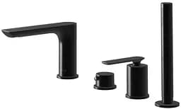 Смеситель для ванны Kohlman Experience black на борт ванны QB244EB Черный матовый