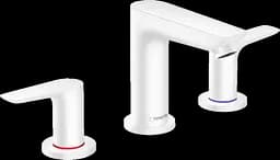 Змішувач Hansgrohe Talis E для умивальника на 3 отвори Matt White 71733700 Білий матовий