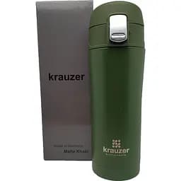 Термочашка Krauzer 350 мл зелена (86-350Matte Khaki) - мініатюра 4