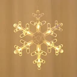 Гірлянда LED Star зірки і сніжинки завіса 138 led 8 режимів - мініатюра 4