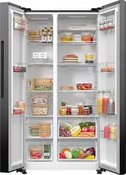 Холодильник Gorenje,SBS 179х67х92см 2 двері 353 (191) л А++ NF+ диспенсер генератор льоду чорний (NRR9185EABXLWD) - мініатюра 9