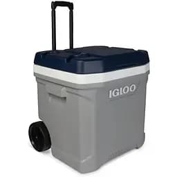 Ізотермічний контейнер на колесах Igloo MaxCold Latitude 62 Roller 56 л сірий з синім (34696)