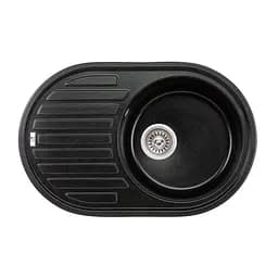 Кухонна мийка Lidz 780x500/200 BLM-14 (LIDZBLM14780500200), Чорний