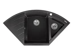 Кухонна мийка Miraggio EUROPE black (0002562) Граніт, Врізна, Чорний