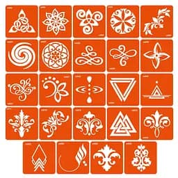 Набор трафаретов для био-папа «M - узоры» m-simple_24_1