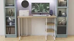 Комп'ютерний стіл Ferrum-decor Кевін 75x140x60 білий ДСП Дуб Сонома 16мм (FRD-101260) - мініатюра 6