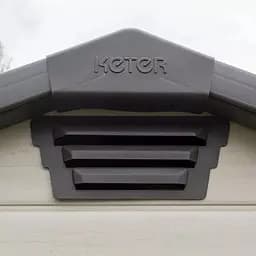 Садовий пластиковий будиночок Keter MANOR 4х6S бежевий - мініатюра 5