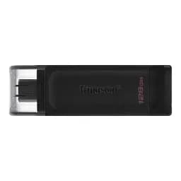 Флеш накопичувач USB 128Gb Kingston DataTraveler 70, Black, Type-C 3.2 Gen 1 (DT70/128GB) - мініатюра 2