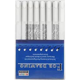 Набір мультилайнерів Marvy чорний 8 шт.