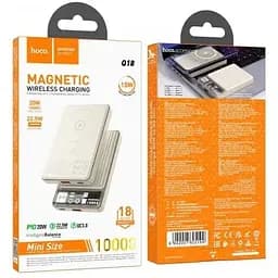 Зовнішній акумулятор Hoco Q18 Tourer магнітний 10000mAh білий 6942007605199 - мініатюра 4
