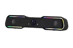 2E Акустична система (саундбар) PCS101 RGB 2.0 USB Black - мініатюра 2