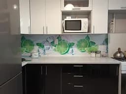 Кухонний фартух самоклеючий Лайм 02 наклейка ПВХ цитруси лід м'ята зелений 60х300 см Happy Pocket Z180343 - мініатюра 7