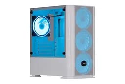 2E Gaming Корпус Calleo GB700W без БЖ 2xUSB3.0, 1xUSB2.0, 4x120мм ARGB, VGA 320мм, LCS ready, контролер з пультом, TG Side Window, mATX, білий - мініатюра 6