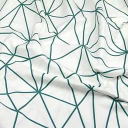 Простирадло Cosas на резинці 90х200 crystal lines, зелений (CrystalLines_90x200x20) - мініатюра 4