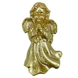 Новорічна підвіска MIS LT Янгол молиться 3х2х6 см золотий