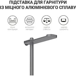 Підставка для навушників OfficePro LS350G Grey (LS350G) - мініатюра 4