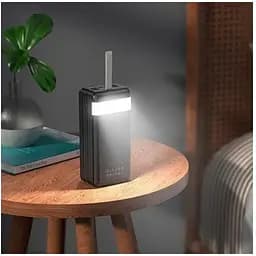 Зовнішній акумулятор Hoco J86B Electric fully compatible 60000mAh чорний - мініатюра 5