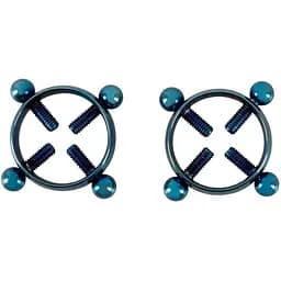 Зажимы на соски Bad Kitty Nipple Jewellery синий