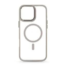 Чехол для Apple iPhone 16 Pro Max, Unit MagSafe, серый, прозрачный, магсейф, противоударный, магнитный, панель-накладка с поддержкой MagSafe, с поддержкой беспроводной зарядки, TPU+PC, защита всего корпуса, ударостойкий, ArmorStandart (ARM78714)