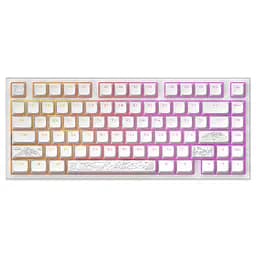 Клавіатура Dark Project ALU81 Terra Nostra PBT RGB Mech G3MS Moonstone White (DPKB_NOSTRA_81_ANSI_WHITE_UA) - мініатюра 2