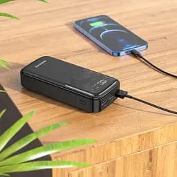 Зовнішній акумулятор Borofone BJ17A Mike digital display power bank 20000mAh чорний - мініатюра 3