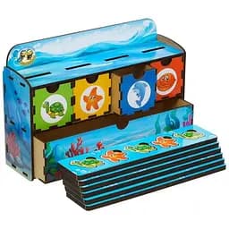 Настільна гра Ubumblebees Морські жителі-2 PSD004 сортер-комодик дерев'яна