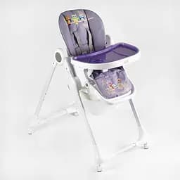 Стульчик для кормления K-60290 Joy мягкий чехол ПВХ, 4 колеса, съёмный столик, корзинка, в коробке (6989203550090)
