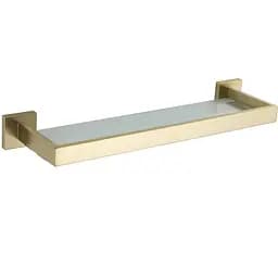 Полка стеклянная VBI Jupiter brushed gold VBI-040609BG, Золотой
