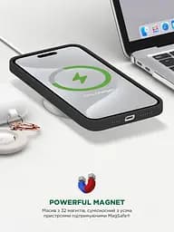 Силиконовый чехол с MagSafe для Apple iPhone 15 Pro, ICON2 MagCase, черный, противоударный, панель с мягкой подкладкой, защита всего корпуса, поддержка беспроводной зарядки, совместим с защитными стеклами и пленками, ArmorStandart (ARM72743) - мініатюра 9