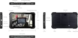 Планшет AGN T86X 8” HD /8GB/128GB/ G99 /8500mAh/ 13+5Мп /MIL-STD-810H/ IP67/LTE/NFC/ 2D Scaner Black - мініатюра 9