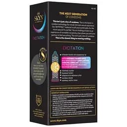 Презервативи Skyn Excitation з рельєфом і охолоджувальним ефектом 12 шт. (ROZ6501053527) - мініатюра 2