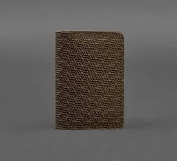 Мужской кожаный кард-кейс (визитница) 6.0 Карбон темно-коричневый