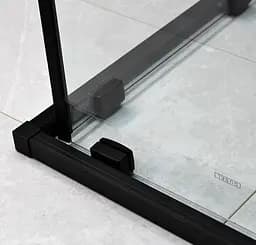 Душова кабіна Dusel DSL194B Black Matt 900x900x1900, Чорний матовий, Універсальна, прозрачний, Чорний матовий, 90x90 - мініатюра 7