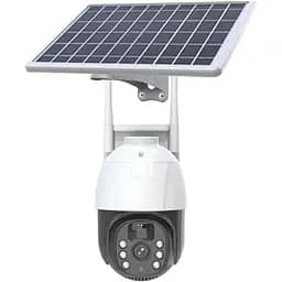 IP камера відеоспостереження RIAS TP8 (v380Pro APP) Wi-Fi 2MP вулична із сонячною панеллю White