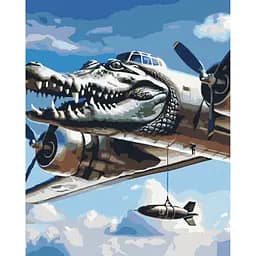 Картина за номерами на підрамнику Brushme Bombardino Crocodile