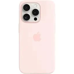 Чохол Epik SilIcone Case with MagSafe and Animation [Colorless] для iPhone 15 Pro Light Pink