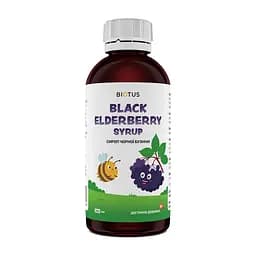 Сироп черной бузины детский, Kids Black elderberry syrup, Biotus, 250 мл (BIO-533303)