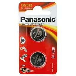 Батарейка Panasonic CR 2032 Lithium * 2 (CR-2032EL/2B)