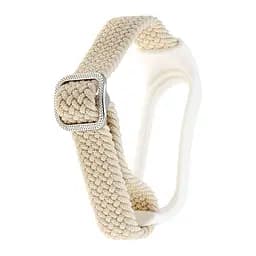 Ремінець Braided Buckle Enhanced Mi Band 3/4/5/6/7 White Sand - мініатюра 2